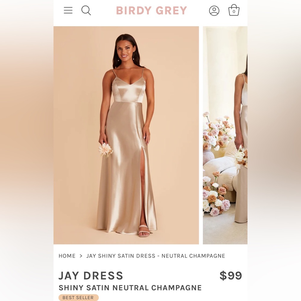 Birdy Grey Jay Dress Neutral Champagne